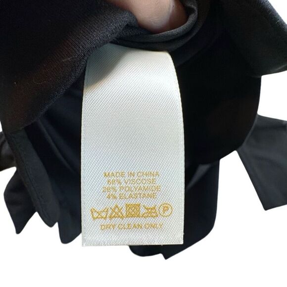 Kate Spade Ponte Scallop Hem 3/4 Sleeve Crew Neck Top Blouse Women’s Size 4‎ - Picture 6 of 10